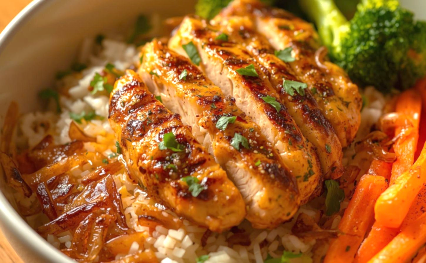 [LOW CAL] Lean Chicken Fajitas Bowl