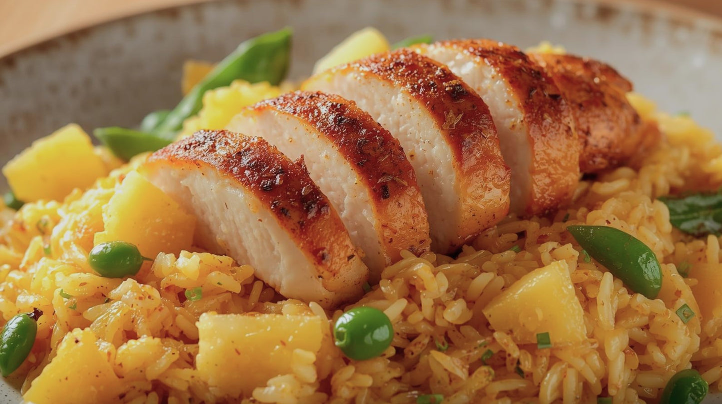 1. Roasted Chicken & Pineapple Fried Rice