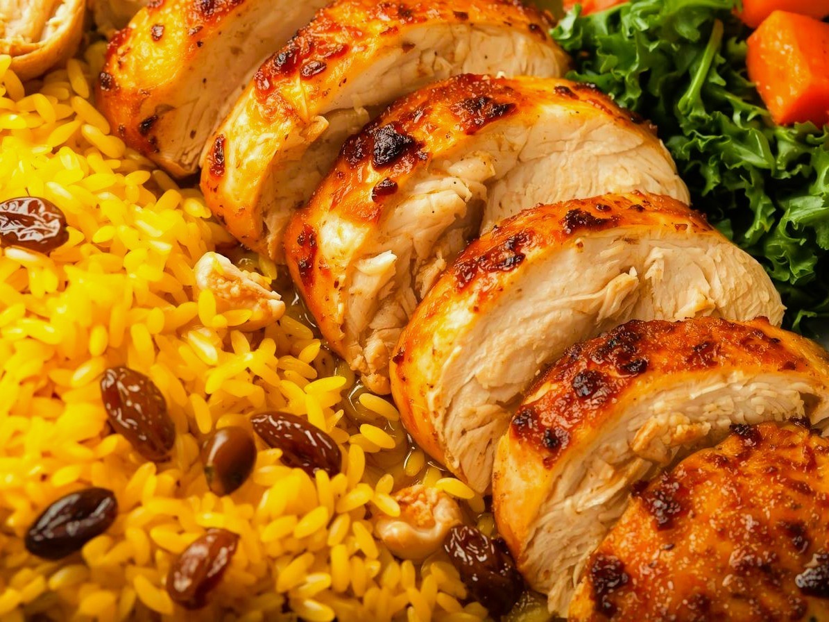 Satay Roasted Chicken & Pilaf Rice