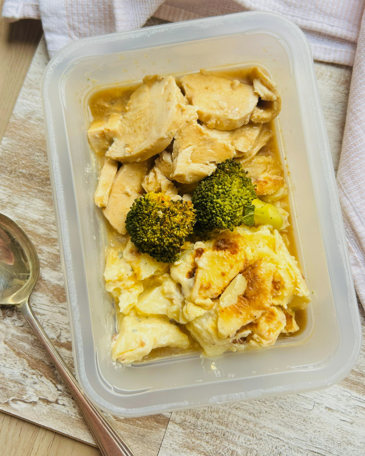 5. Garlic & Thyme Chicken with Potato Gratin