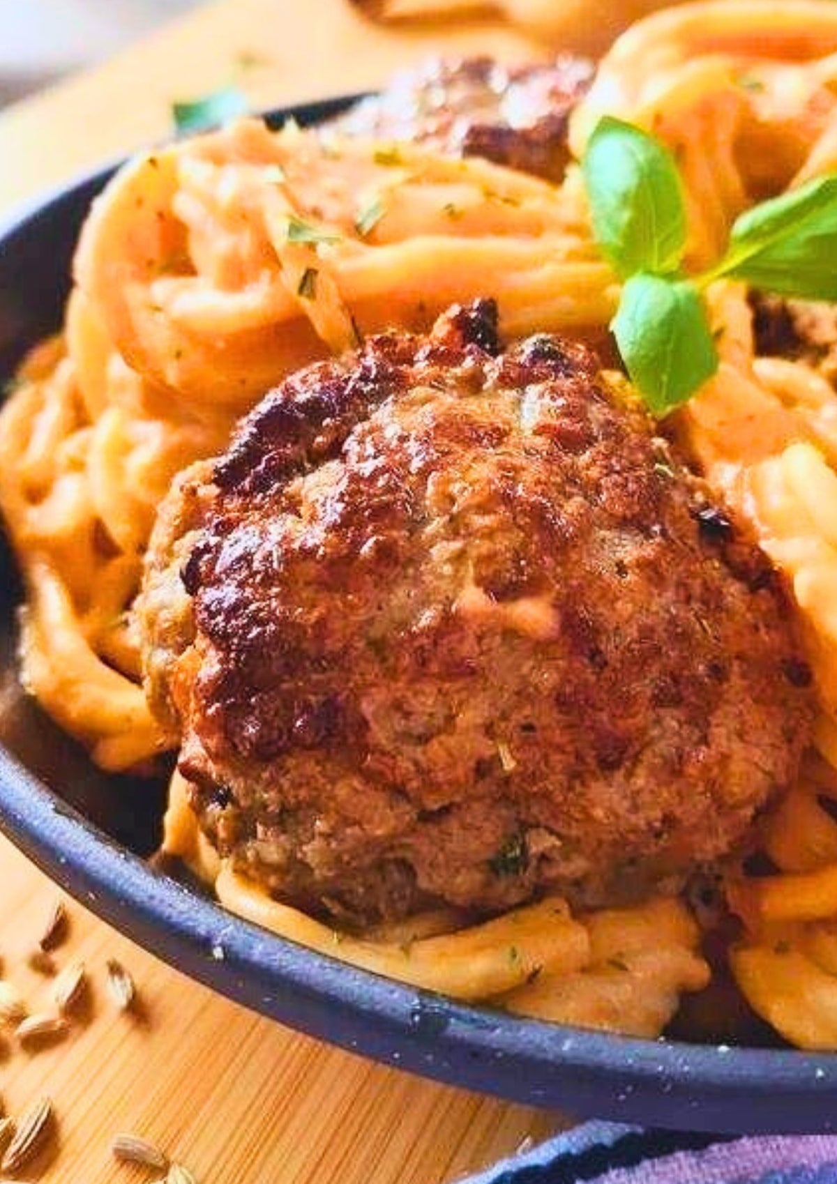 2. Meatball Pasta with Parmesan