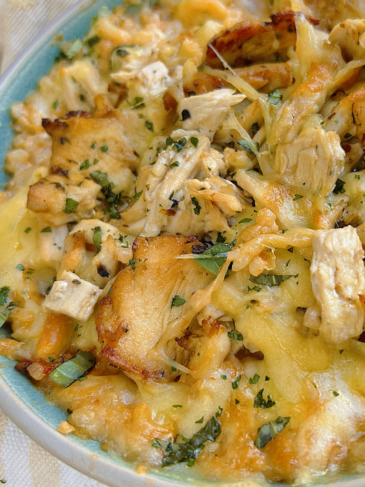 4. Grilled Chicken, Tomato & Cheese Risotto